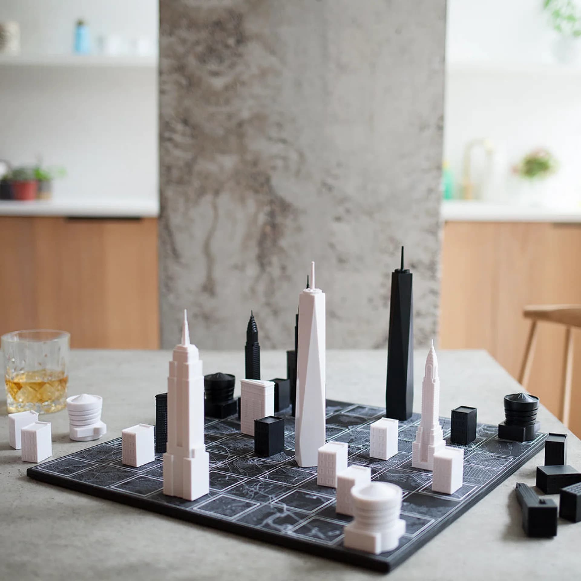 New York Skyline Chess Set