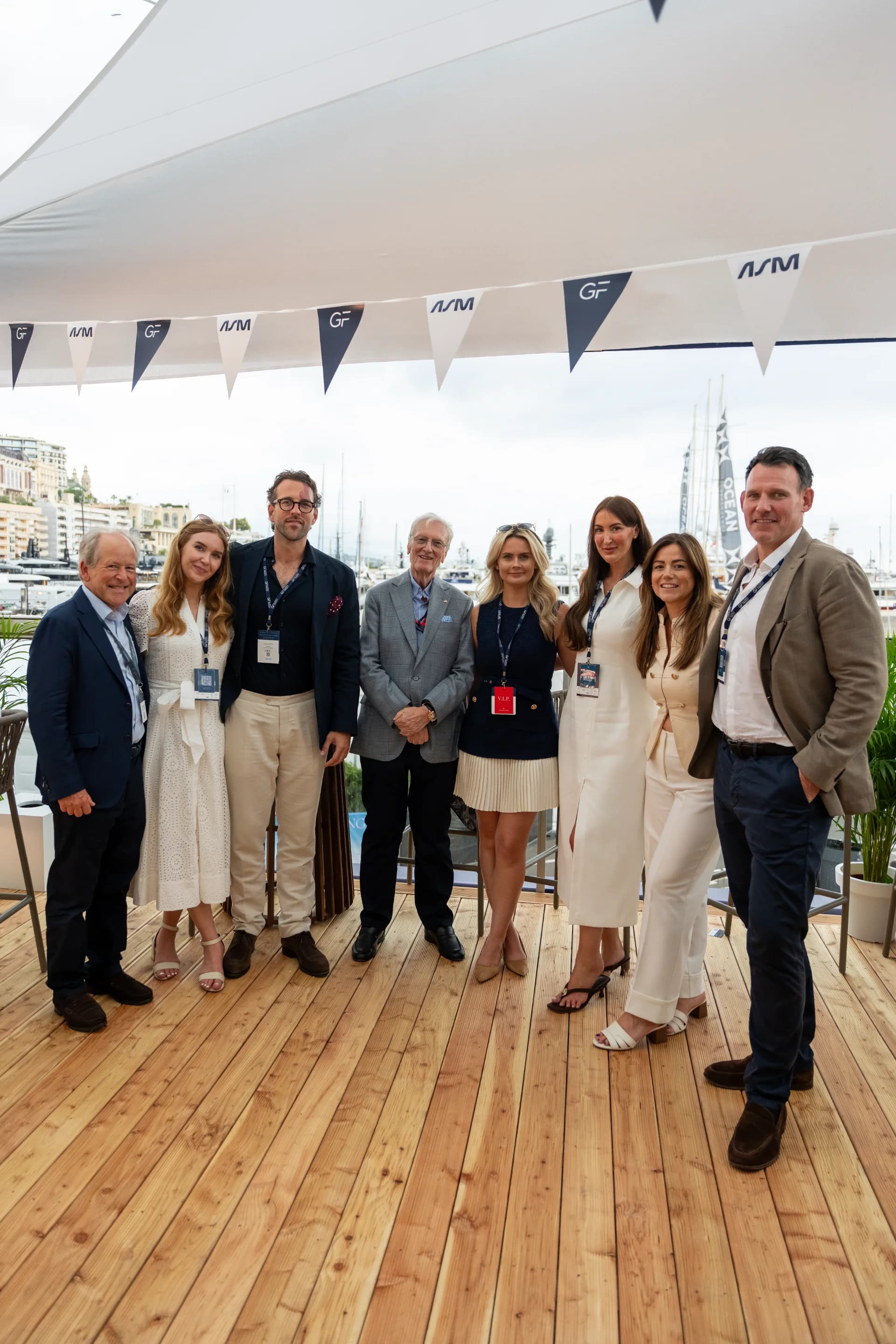 The Glancy Fawcett team at Monaco Yacht Show