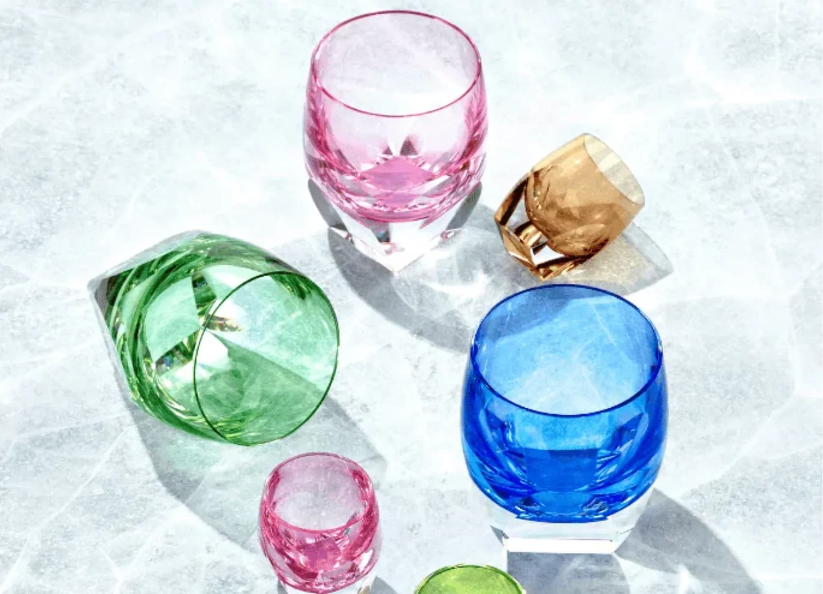 Water and cocktail glassware placeholder