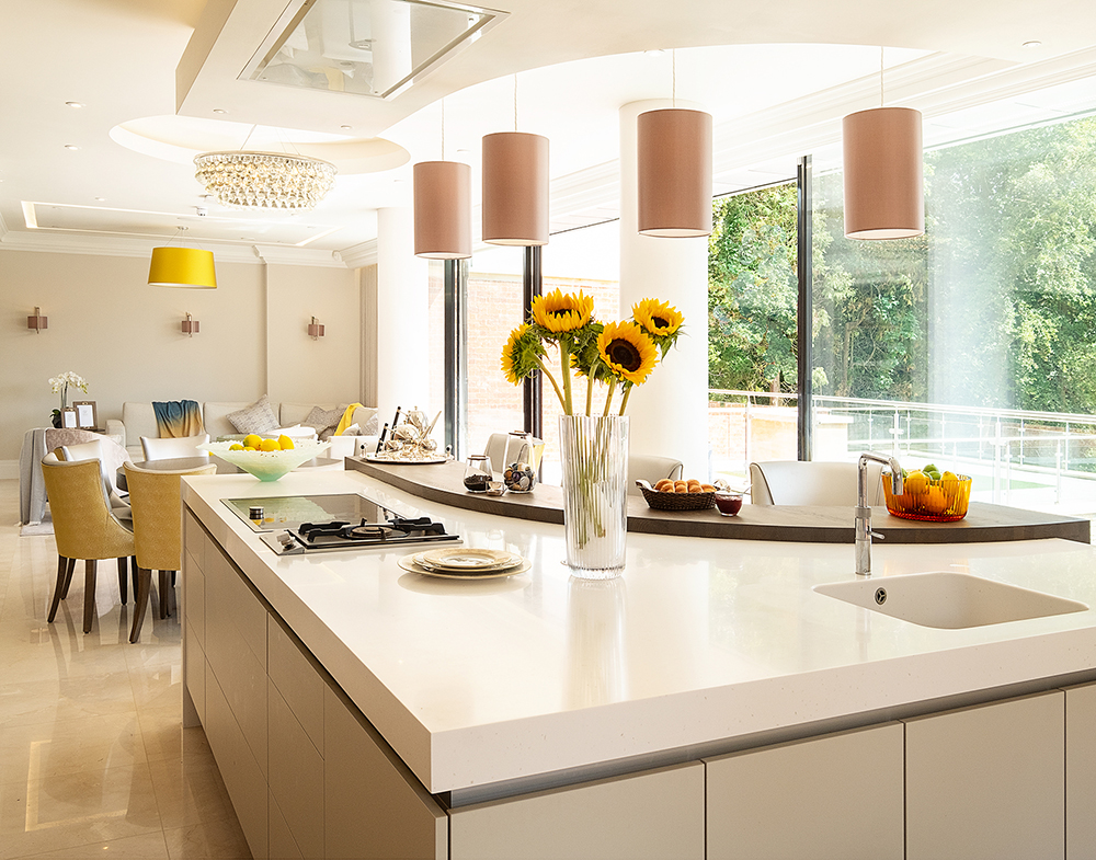 Elegant residential interior detail