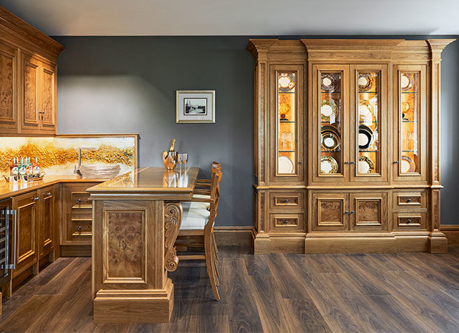 Clive Christian Furniture Corevitalised Lounge & Bar area within the Glancy Fawcett Showroom.